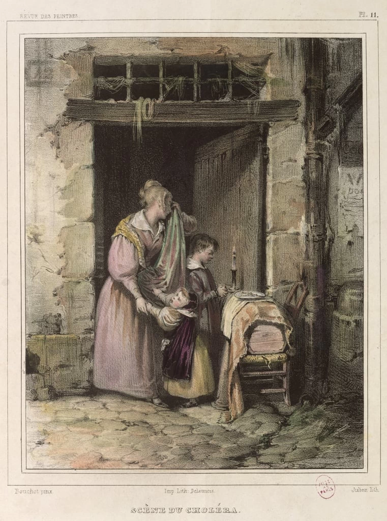 Scena del colera, incisa da Julien - Musee de la Ville de Paris, Musee Carnavalet